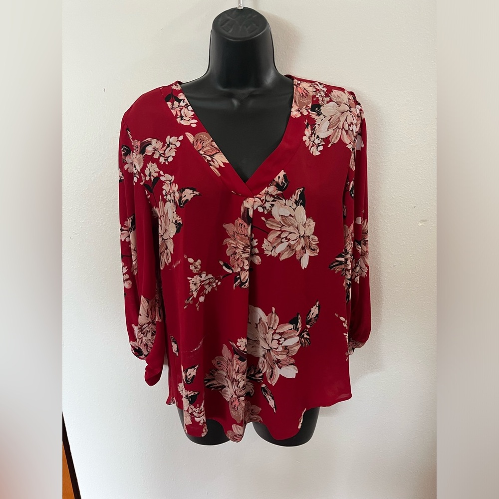 3/4 sleeve blouse.  “Maurice’s” brand”, size small